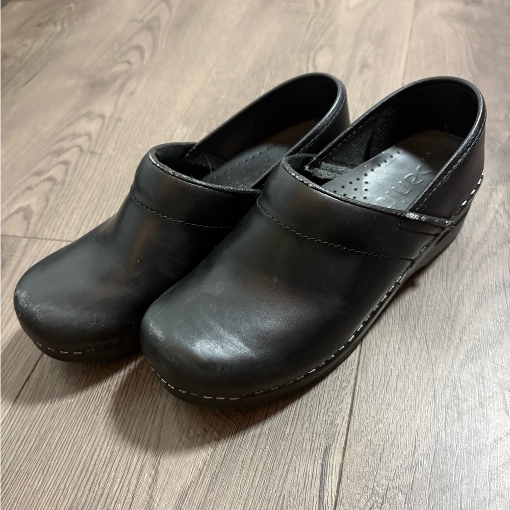 Sanita Black‎ PU Pro Cabrio Nursing Clogs Medical